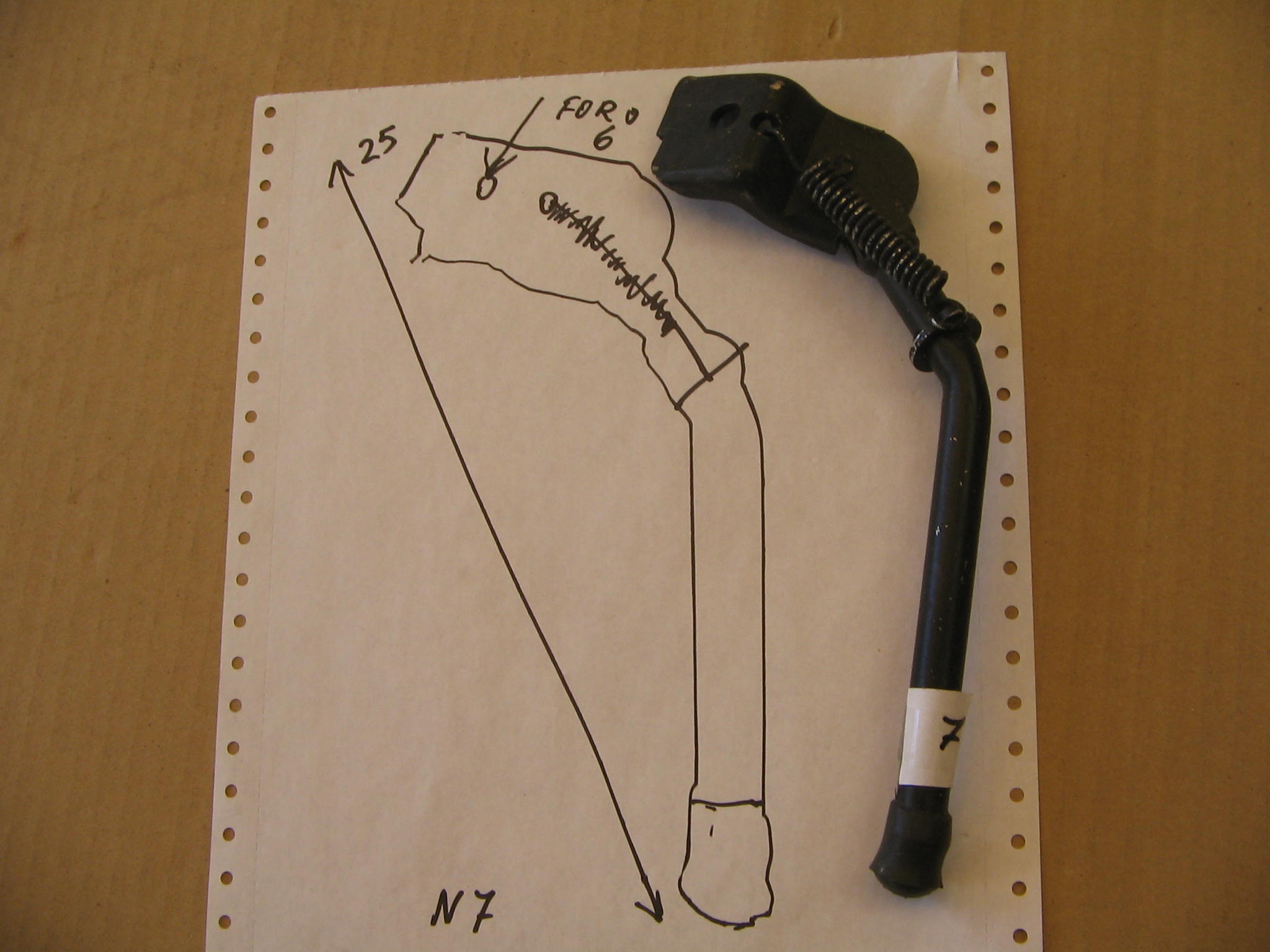 CAVALLETTO  LATERALE  N. 9039